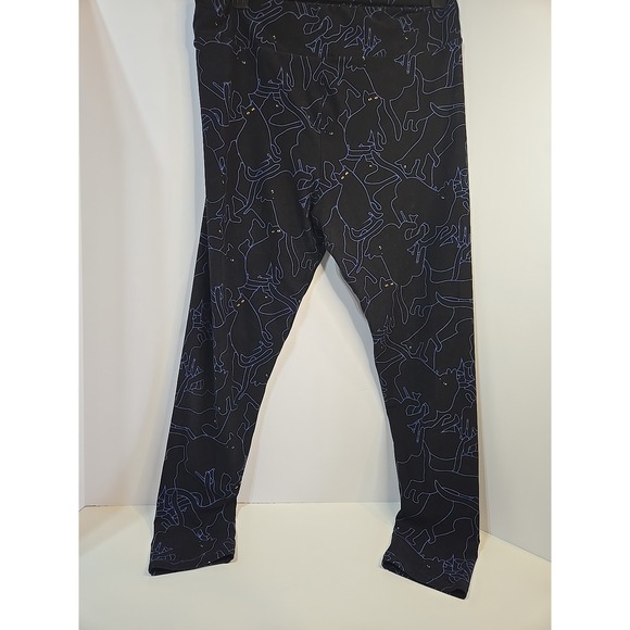 2 LuLaRoe NEW Leggings TC2 ( Tall & Curvy Sz 18+ Plus Size 🐈 Cats Halloween - Picture 1 of 6